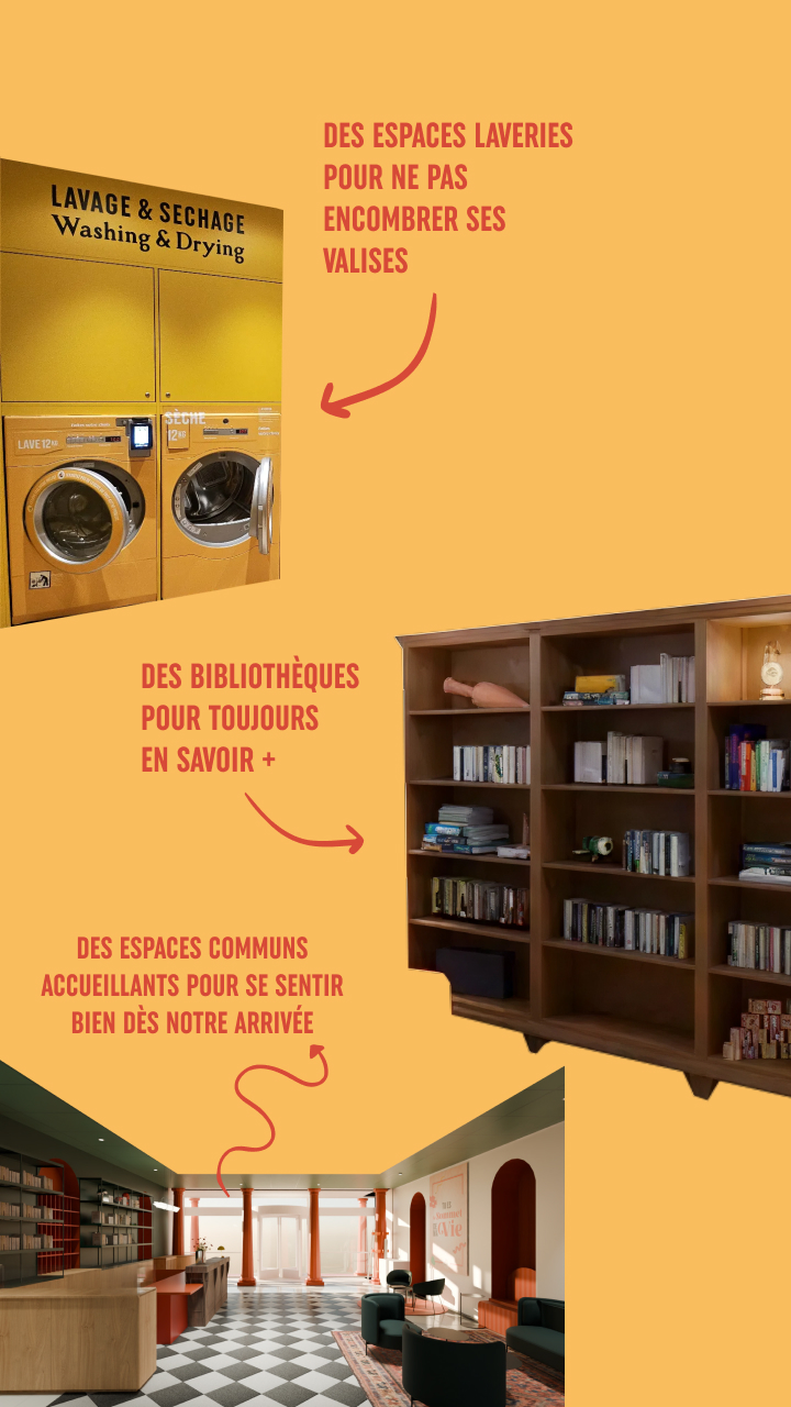 <p>MÊMES services<br />
<strong>qu’à la maison</strong></p>
